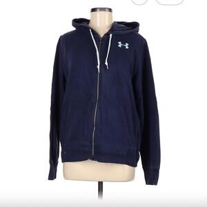 Under Armour Blue Zip-Up Hoodie Size M